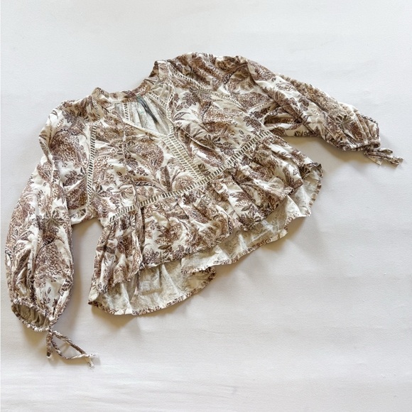 By Anthropologie Long-Sleeve Linen Blouse - Picture 3 of 6